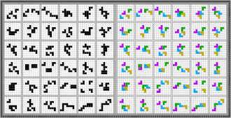 Des groupes de pixels animés comme des pixels séparément