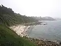 Falaises et plages du côté ouest de la Pointe de Dourven.