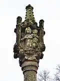 Calvaire de la Croix-de-Gohazé : partie sommitale (autre face).