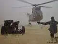 Raid d'artillerie.