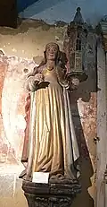 Statue de sainte Barbe (statue moderne).