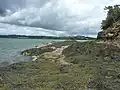 La rivière de Daoulas et l'anse de Prat Mil Pont vues des environs de Kersinic en Logonna-Daoulas.