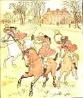 Three jovial hunstmen