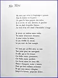 « Ma mère », Pierre Moussarie, Pistes secrètes, 1955.