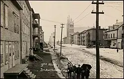 Carte postale de Shawinigan falls entre 1903 et 1920
