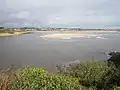 Banc de sable gênant l'entrée dans la ria de la Laïta.