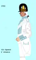 40e&nbsp;régiment d’infanterie de ligne de 1792 à 1794