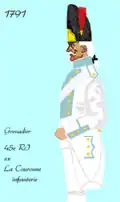 grenadier du 45e régiment d’infanterie de ligne de 1791 à 1795