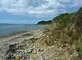 Falaises de Plouezoc'h le long du littoral  de la Baie de Morlaix.