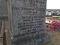 Tombe de Gaëtan de Rochebouët (détail).