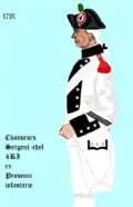 4e régiment d’infanterie de ligne de 1791 à 1794