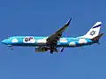 Boeing 737-800 immatriculé 4X-EKM de Up by El Al en 2014