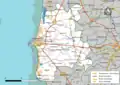 Carte de la communauté de communes de Granville, Terre et Mer au 1er janvier 2019