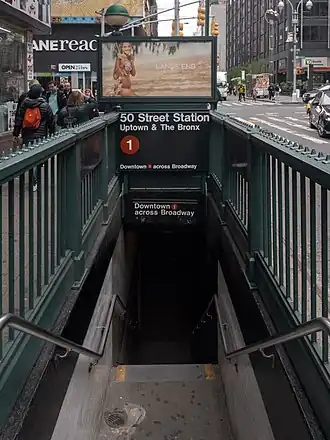 Bouche de la station, en 2020.
