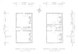 Plan des étages.