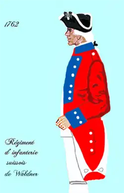 régiment de Waldner de 1762 à 1767