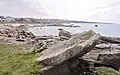 Le littoral vu vers le sud depuis la pointe de Pors Doun.