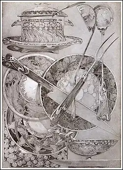 Idées de vaisselles des Documents Décoratifs (1901)
