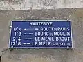 Plaque de cocher.