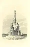 Croquis de l'église en 1840