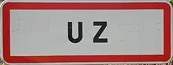 Le Panneau d’entrée d’agglomération.