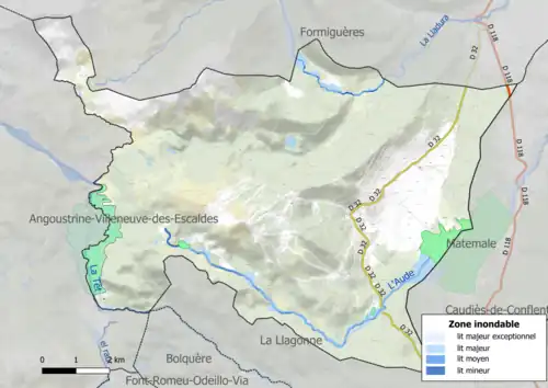 Carte des zones inondables.