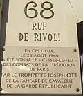 No 68 : cessez-le-feu des combats de la libération de Paris.