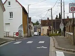 Arrivée à Villiers-le-Morhier en venant de St-Martin de Nigelles.