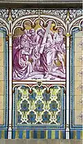 un exemple du chemin de croix en émaux.