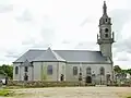 Saint-Méen : l'église paroissiale vue du côté nord