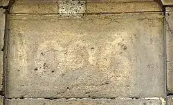 Numéro peint « 1096 », conformément à la réglementation de 1790.