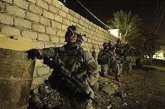 Soldats du 75e régiment de rangers en Irak en 2007.