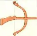 Fusil et arc, emblème d'un régiment de janissaires