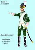 8e&nbsp;régiment de chasseurs à cheval par décret de 1791