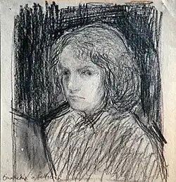Autoportrait dans le ghetto de Budapest, 1944 (Musée et archives juifs hongrois&nbsp;(hu), Budapest).