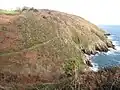 Le GR 34 et les falaises entre le fort du Mengant et le fort du Petit Minou.