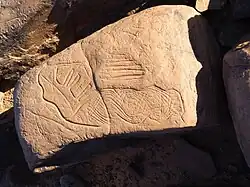 Bloc gravé.