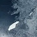 A-68A en eau libre près des Îles Orcades du Sud le 5 juillet 2020.
