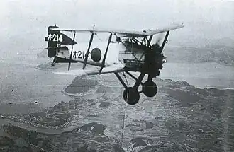 Vue de l'avion.