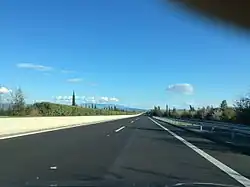 La A1 près de Larissa.