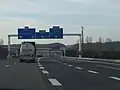 Bifurcation A432-A42, sens sud-nord.
