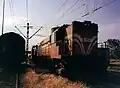 L'A-458 fait des manœuvres en gare de triage de Thessalonique.