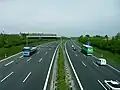 L'autoroute no 8 près de Karlsruhe.