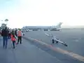 Un avion d'American Airlines, après un vol de Dallas/Fort Worth.