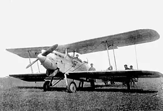 Vue de l'avion.