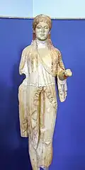 Korè 685. Acropole d'Athènes, v. 500-490. Musée de l'Acropole
