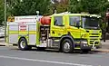 Véhicule de lutte contre l’incendie.