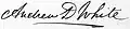 Signature de Andrew Dickson White