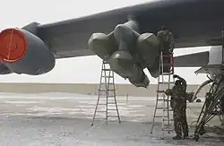 Missiles de croisière AGM-129 ACM monté lors d'un exercice.