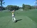 Départ au 8e&nbsp;trou à Augusta National